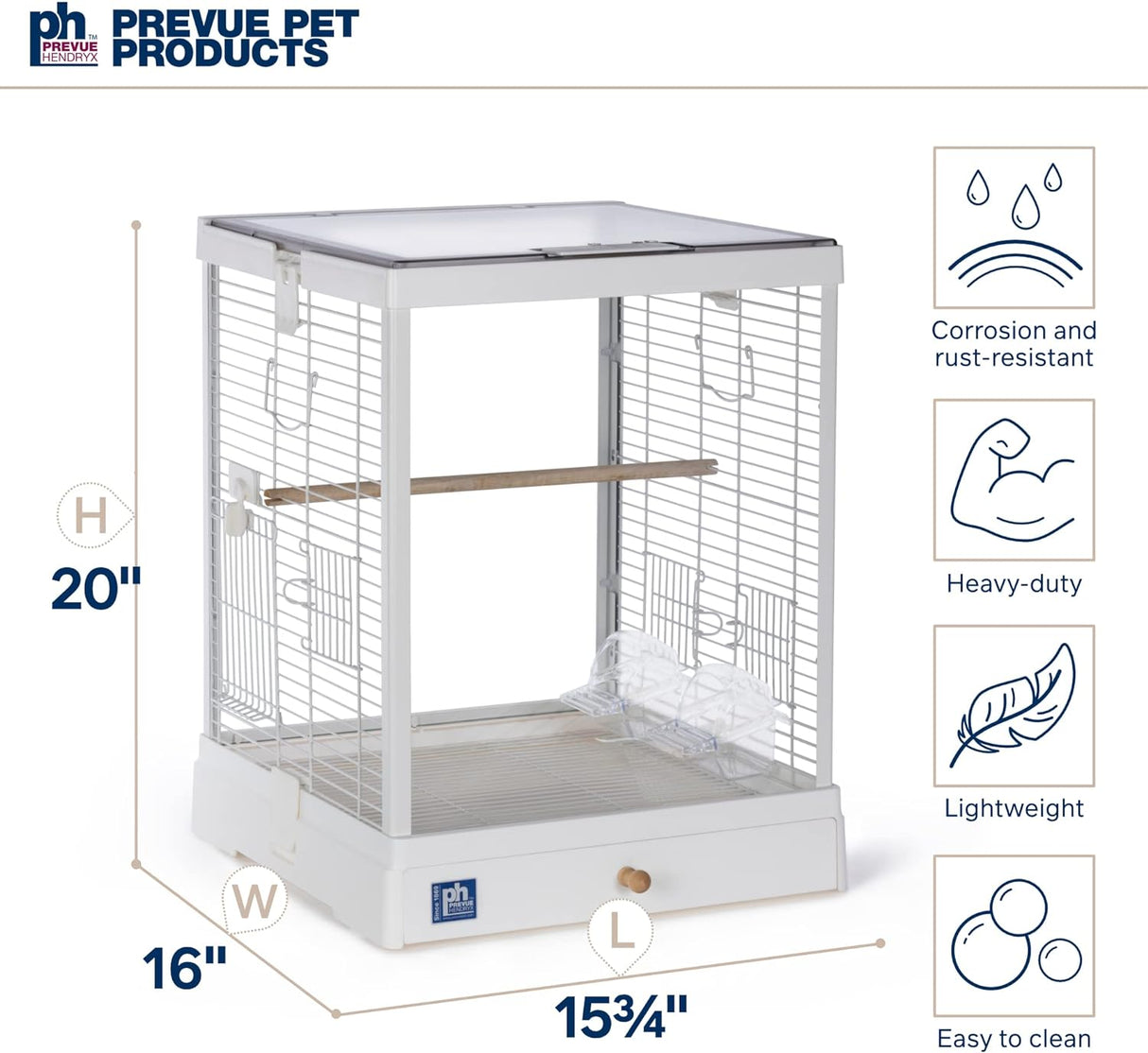 Jaula para pájaros de cristal para pájaros pequeños