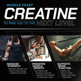 Creatina Monohidratada Muscle Feast, Vegan, 300g, Creapure