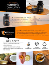 Cúrcuma Curcumin C3® Complex 500mg, mejorado con pimienta