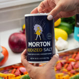 Sal de Mesa Iodada Morton, Ideal para Cocinar, 2-Pack 26 oz
