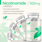Suplemento Nicotinamida NAD Booster 500mg 180cáp Vitamina B3