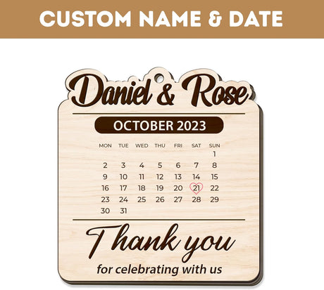 Adornos de Boda Personalizados, Novio y Novia, Corazón 01