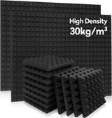 Paneles Acústicos AUSLET 12x12x2, Espuma Aislante, 36 Pzas
