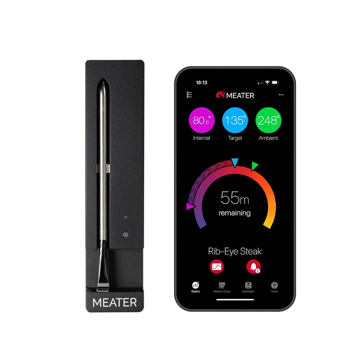 Termómetro de carne inalámbrico MEATER SE | Bluetooth y carga