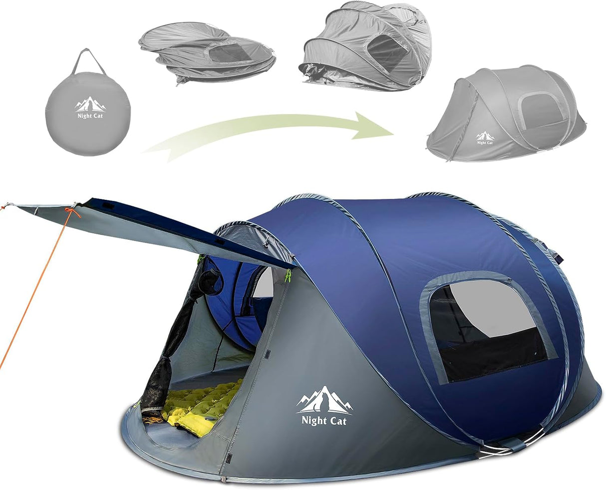 Tienda Nocturna: Tienda Camping 2 Personas Impermeable Instantánea