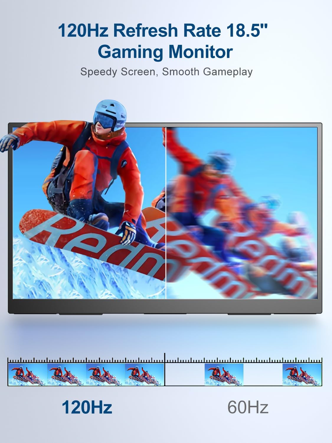 Monitor portátil UPERFECT 18.5 120Hz FHD con VESA y soporte