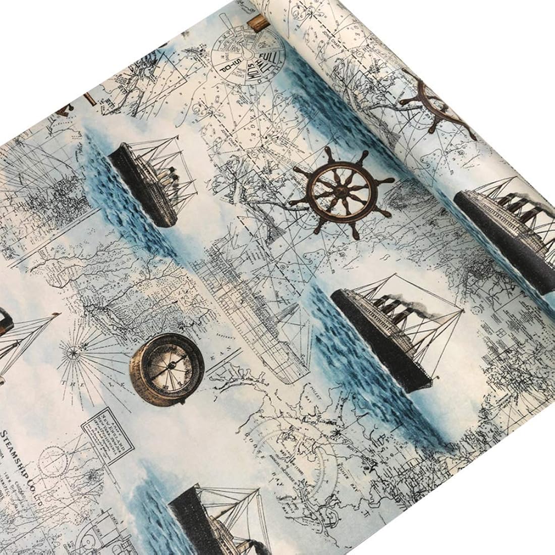 Blue Sailing Papel pintado decorativo Stick and Peel Papel