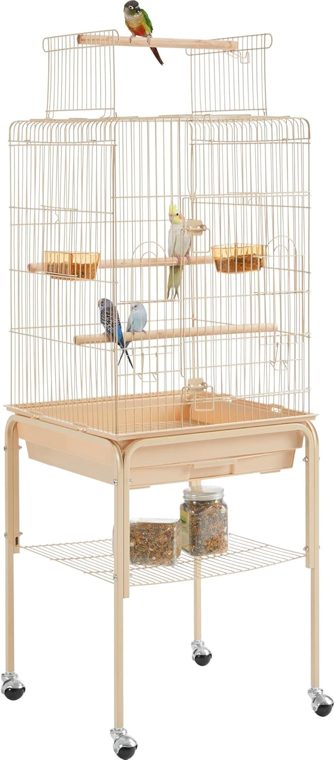 Jaula para pájaros de hierro blanca Yaheetech