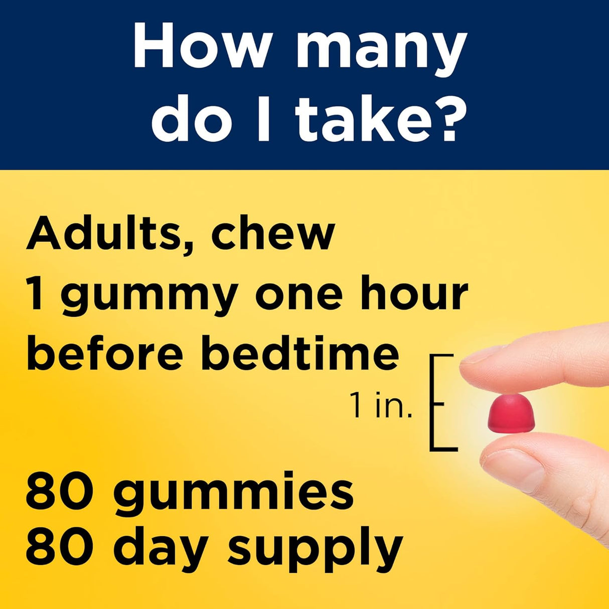 Nature Made Gomitas ayuda para dormir  de de 2,5 mg 80 und