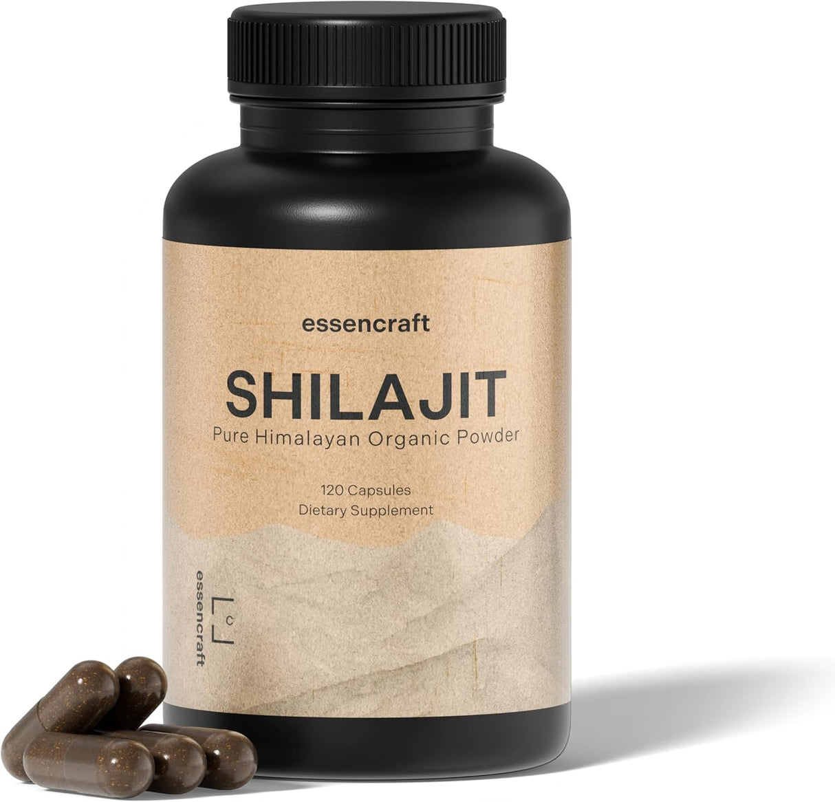 Shilajit Orgánico Puro 1000mg - 120 Cápsulas, Apoyo Inmuno