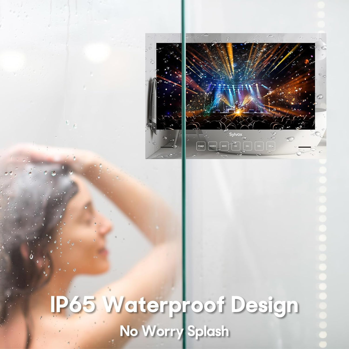 Televisor Espejo Smart 24 SYLVOX 1080P IP66 WiFi Bluetooth