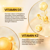 Suplemento de Vitamina D3 y K2, 10000 IU + 200 mcg, 300 Softgels