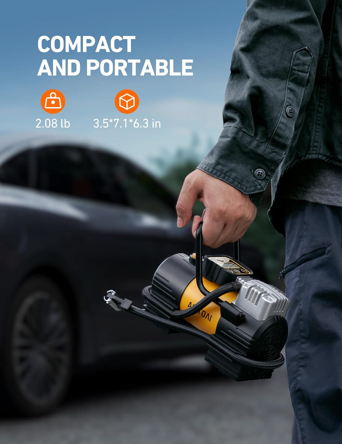 Inflador de neumáticos compresor portátil 150 PSI AstroAI