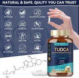 Suplemento TUDCA 1200mg, Ultra Fuerte, 120 Cápsulas