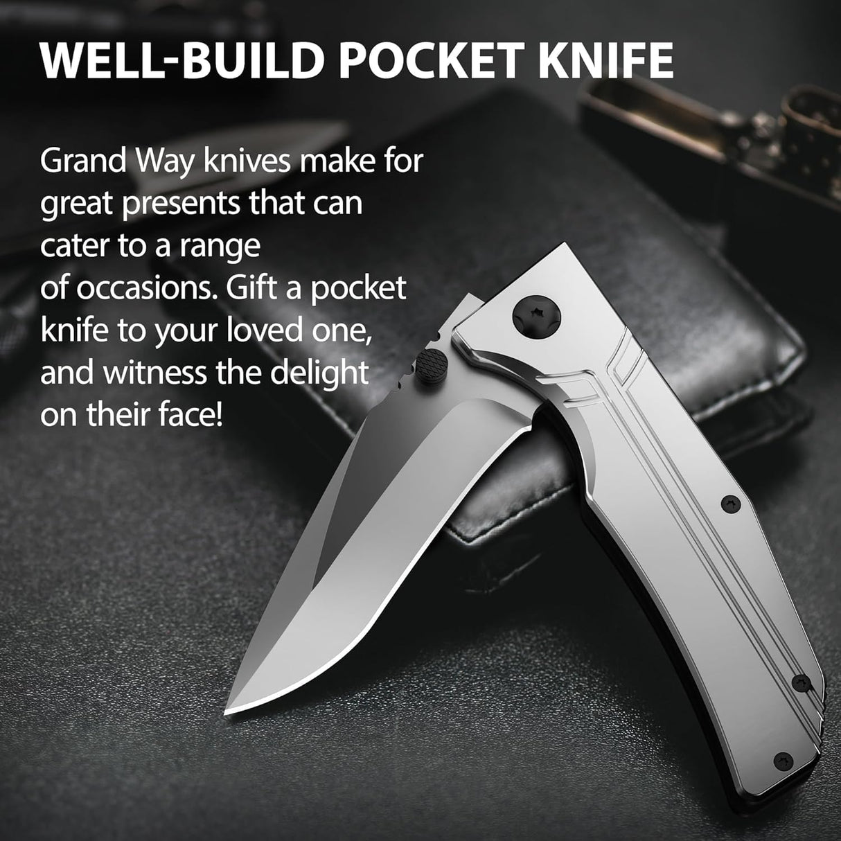 Cuchillo de Bolsillo Táctico 3.5 con Clip para Supervivencia
