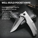 Cuchillo de Bolsillo Táctico 3.5 con Clip para Supervivencia