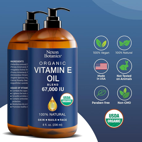 Aceite de Vitamina E Orgánico para Piel y Cicatrices