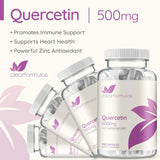 Suplemento de Quercetina 500mg con Bromelina y Zinc, 240 Cápsulas