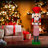 Figuras de Nuez Navideñas Chef de Madera 15 con Cupcake