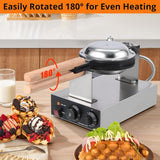 Máquina de Waffles Bubble, Eléctrica, 1400W, Doble Cara, 2023