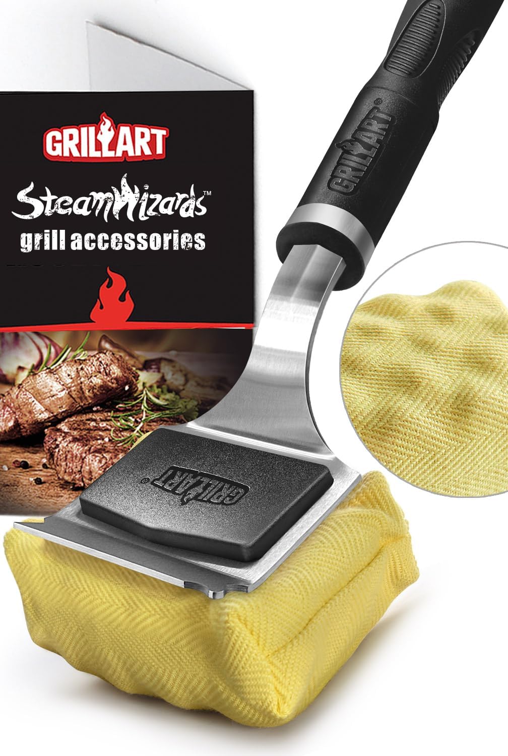 Cepillo de Grill GRILLART - Sin Cerdas, Reemplazable, Accesorios