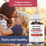 Organics Nature Gominolas de Sea Moss para Detox, Inmuno y Energía
