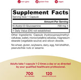Suplementos - N-acetil glucosamina N-A-G 700 mg - 120 cáp