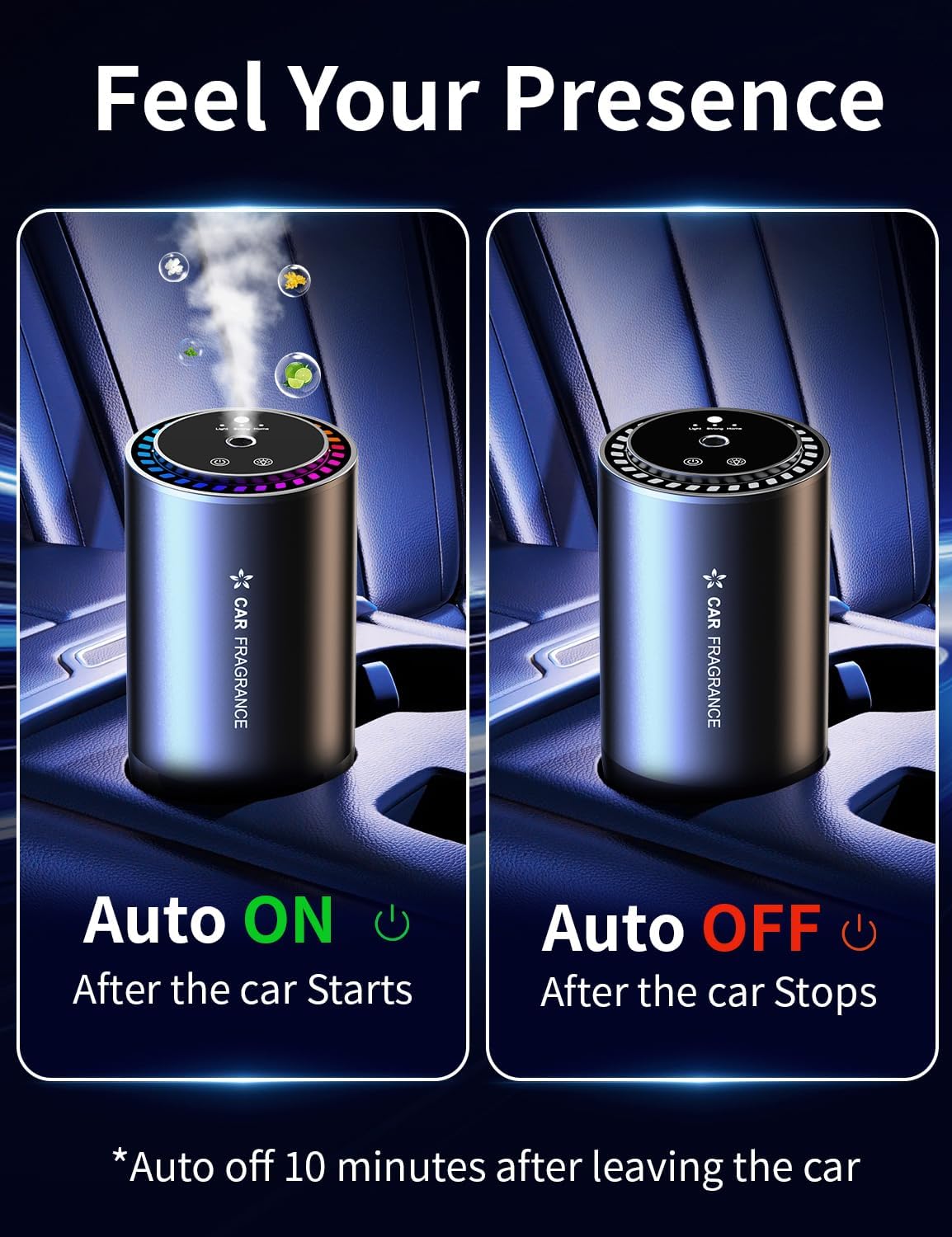 Ambientadores inteligentes para automóvil difusor de aceite