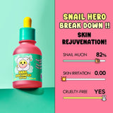Suero Facial de Baba de Caracol 85% para Piel Sensible