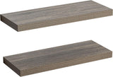 Estantes Flotantes de Madera - 24 Pulgadas, 2 Pack, Rústico