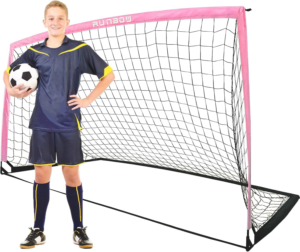 Porteria de futbol super ligera y portátil con red y bolso