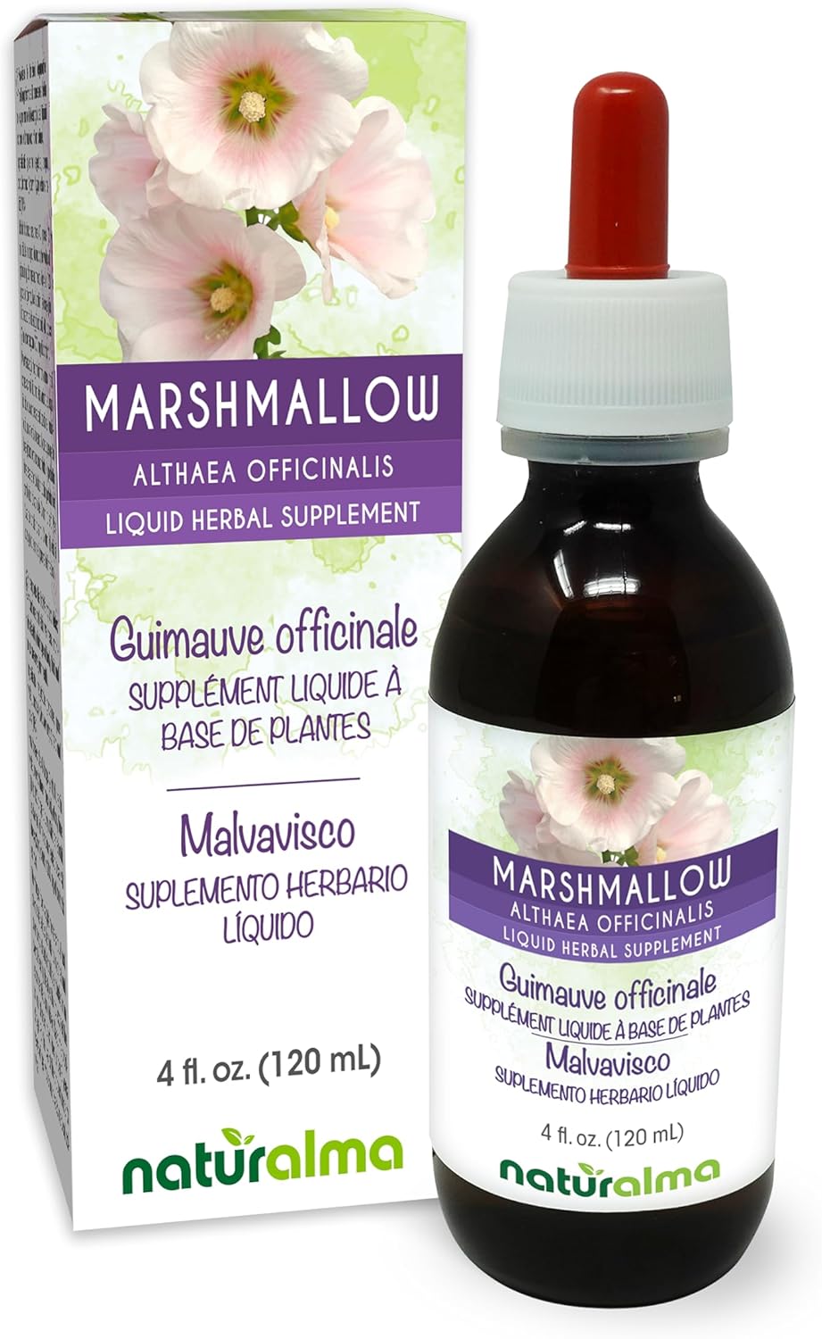 Suplementos Naturalma Malvavisco  Tintura sin alcohol 4  oz