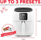 Freidora de Aire DASH Tasti-Crisp™ 2.6 Qt. Digital 1000W