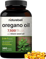 Suplemento Aceite de orégano de semilla negra 7,500 mg 360u
