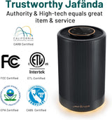Purificador de aire con cobertura True HEPA H13 para dormitorio, 450 pies cuadrados, eliminador de polvo y polen.