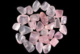 Chips de piedra pulida de cuarzo rosa de 1 libra Piezas de cuarzo de cristal natural trituradas