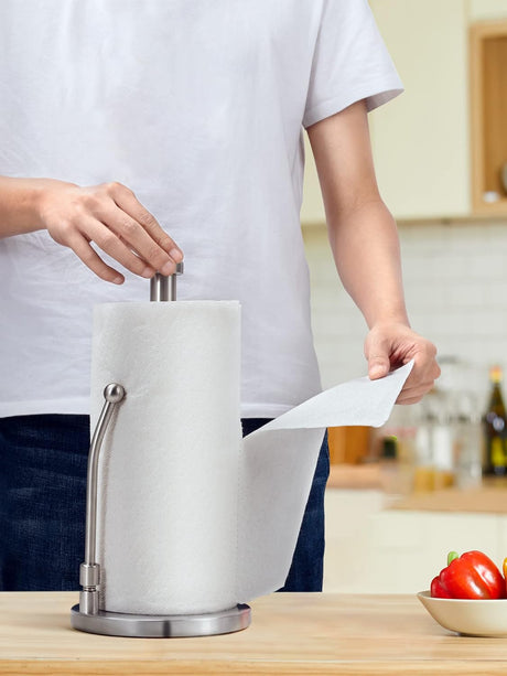 Soporte de Toallas de Papel SMARTAKE, base pesada, fácil corte