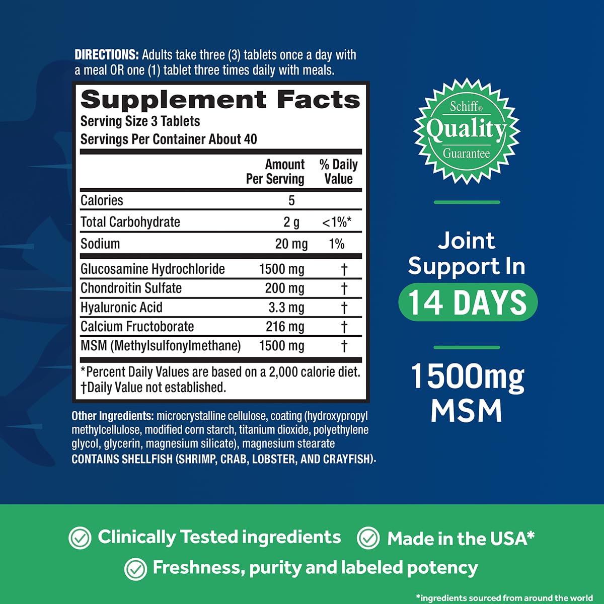 Move Free Avanzado Plus MSM, Glucosamina y Condroitina, 120 ct