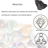 Cristales de Malaquita en Bruto, Piedras Naturales para Sanación
