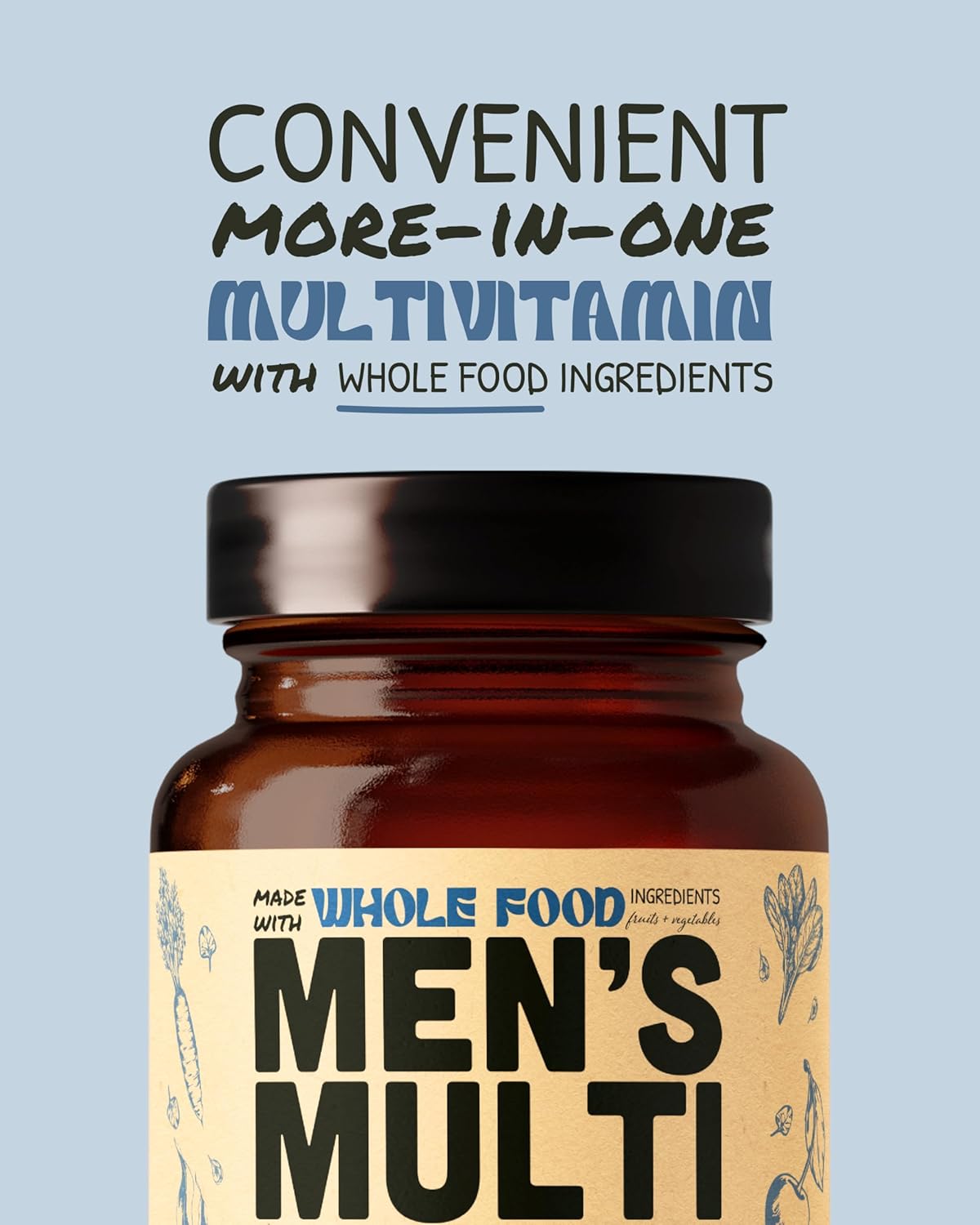 Multivitamínico para Hombres, B Complejo Methylado, 60 Cápsulas
