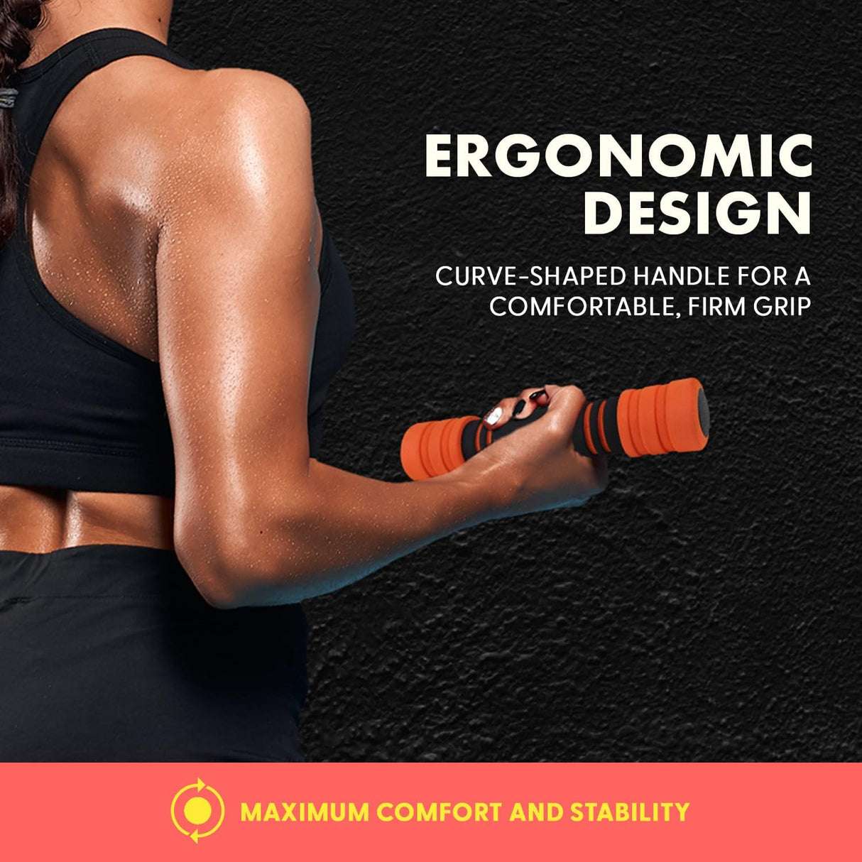 Mancuernas SQUATZ 2 lbs, compactas y versátiles, agarre espuma