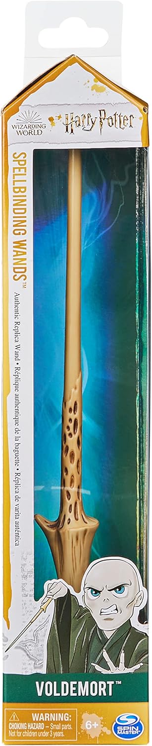 Wizarding World Harry Potter - Varita hechizadora de 12 pulgadas con tarjeta de hechizos coleccionable, regalos de Halloween, juguetes para niños a partir de 6 años