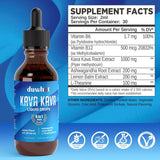 Extracto de Kava Kava Líquido con Ashwagandha, 2oz