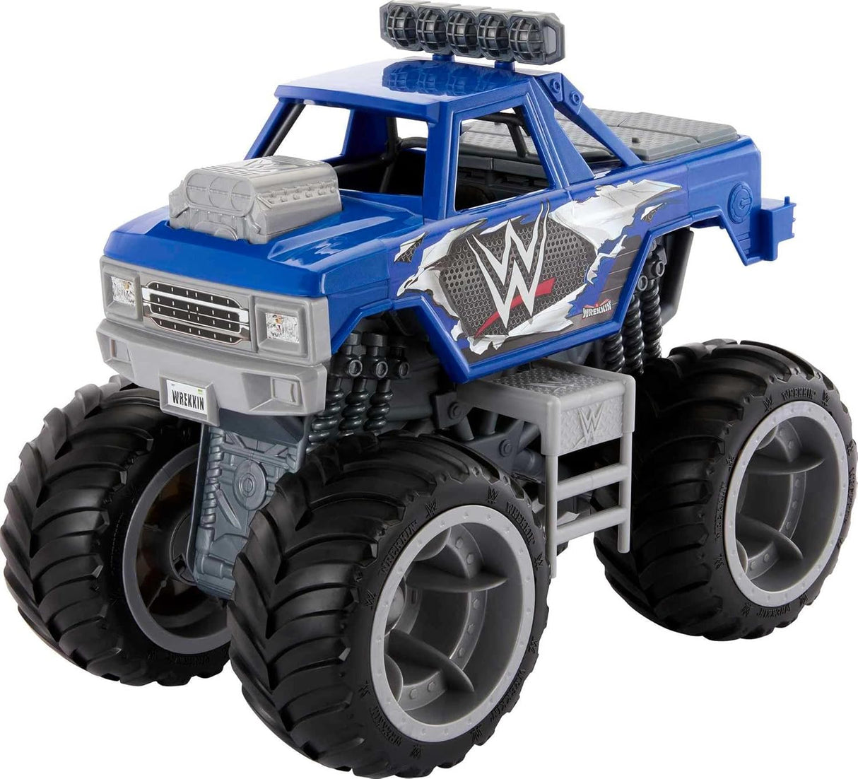 Mattel Figura y Vehículo WWE Wrekkin Slam Crusher Camión Monstruo con 8 Piezas