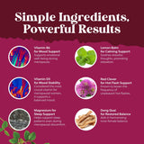 Suplemento herbal para menopausia, equilibrio hormonal, 75 cápsulas
