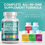 Clean Nutraceuticals Hierba de St Johns 10000mg Rhodiola