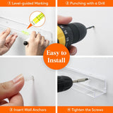 Estanterías Flotantes Lifewit para Vinilos, 6 Pcs, 12