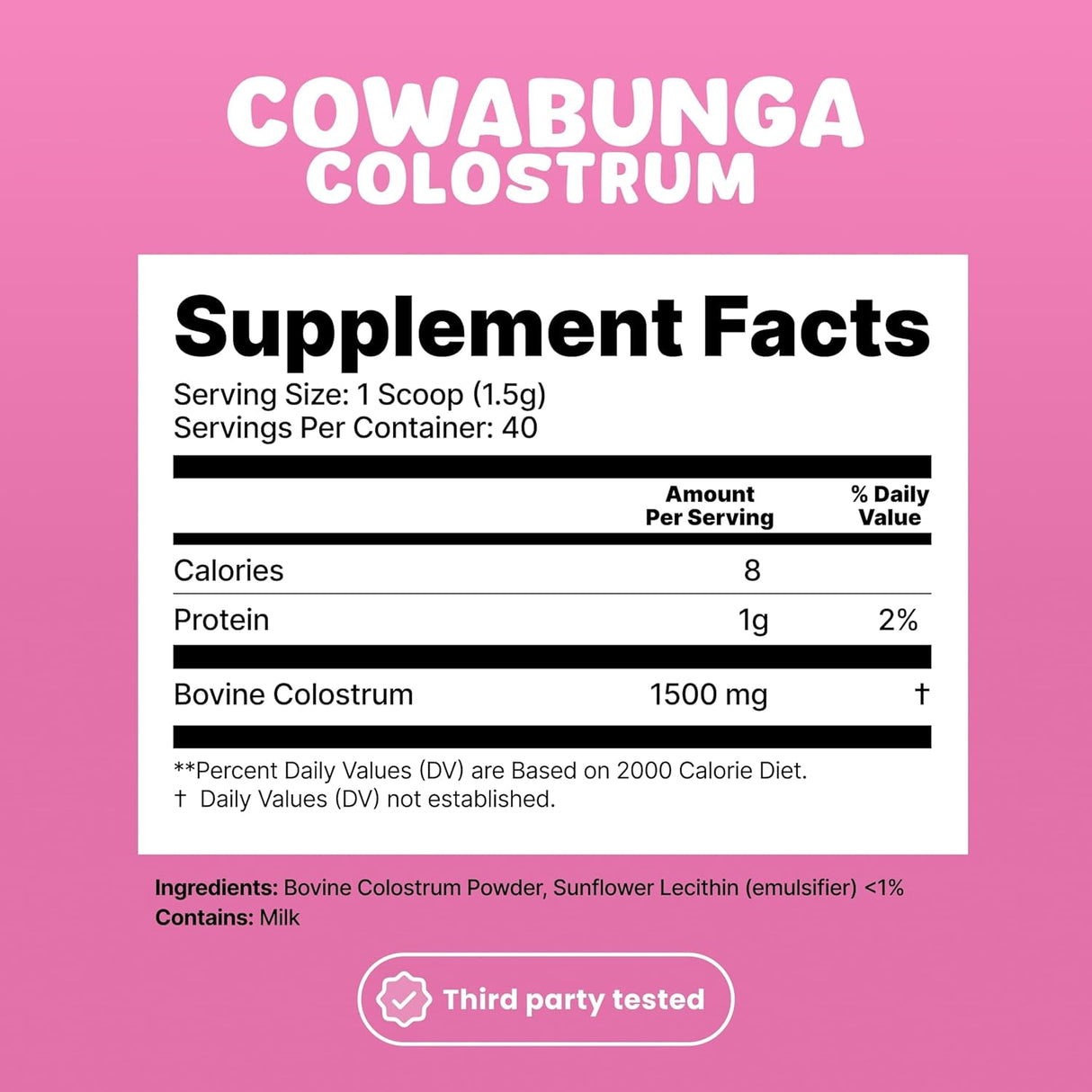 Colostro Premium en Polvo - Inmunidad, Salud Intestinal