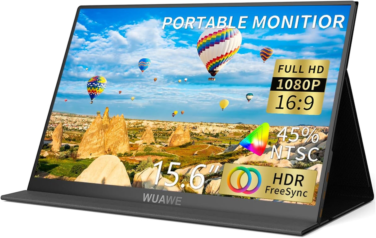 Monitor portátil 15.6 1080P USB C HDMI, HDR Freesync AA
