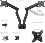 Soporte Doble para Monitores VIVO, hasta 35, STAND-V102BB